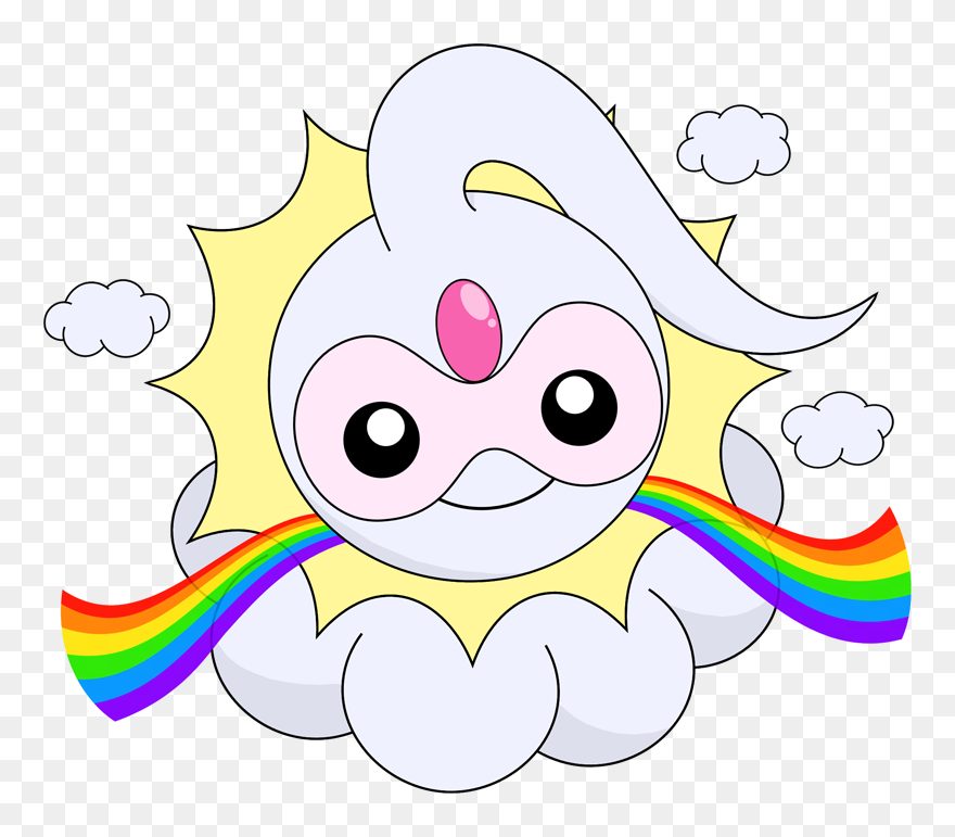 Clipart Rain Hail - Mega Castform - Png Download