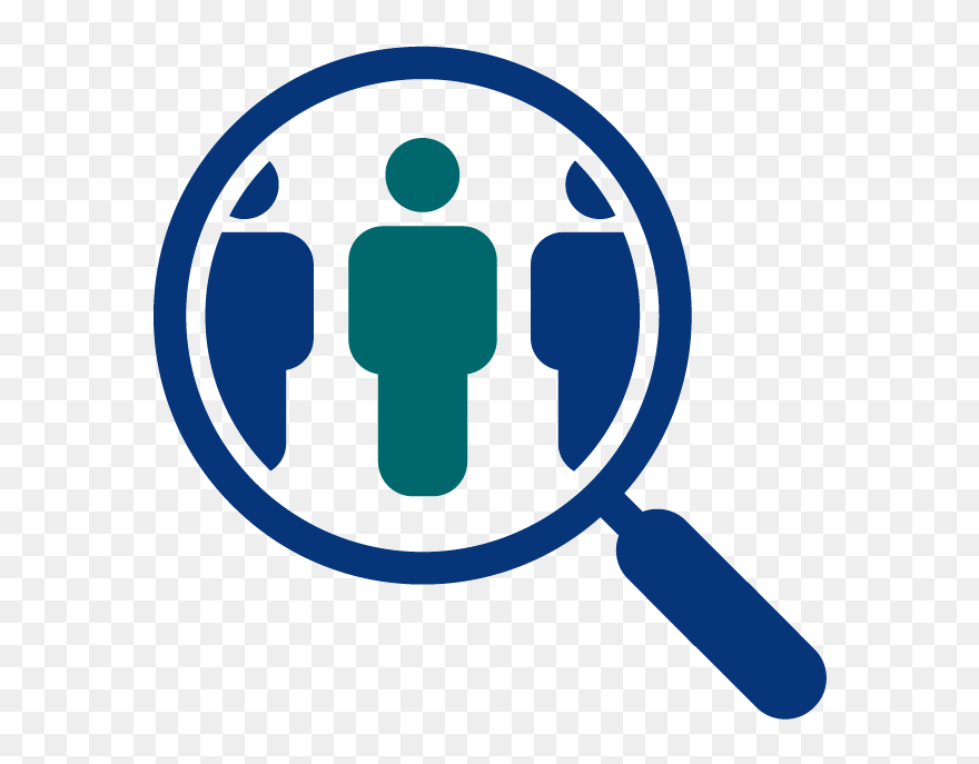 Magnifying Glass People Clip Art - Png Download