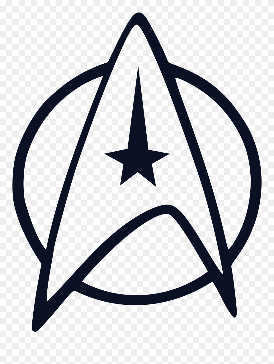 Starfleet Logo Png Transparent & Svg Vector - Star Trek Logo Transparent Clipart
