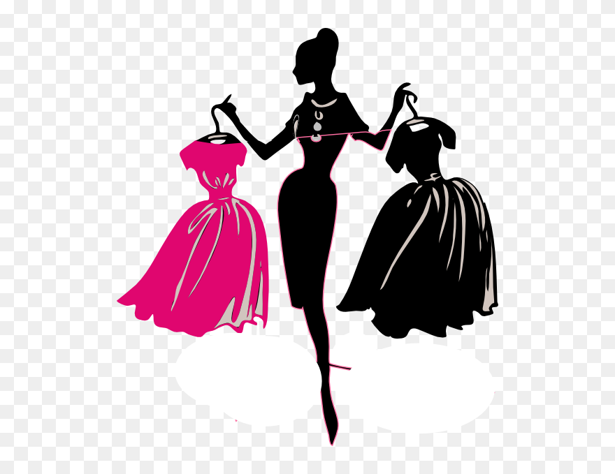 Clipart Dresses Free - Transparent Fashion Clip Art - Png Download