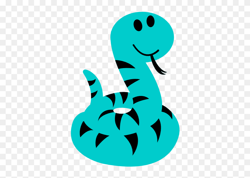 Blue Snake Clipart - Clipart Snake Transparent Background - Png Download