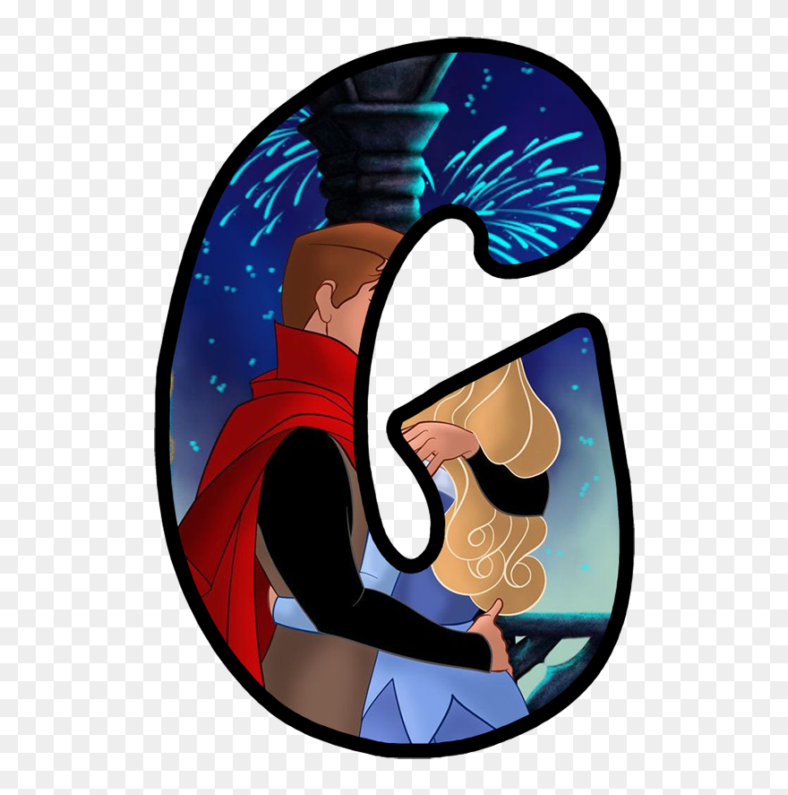 Princess Aurora And Prince Philip Kissing Clipart