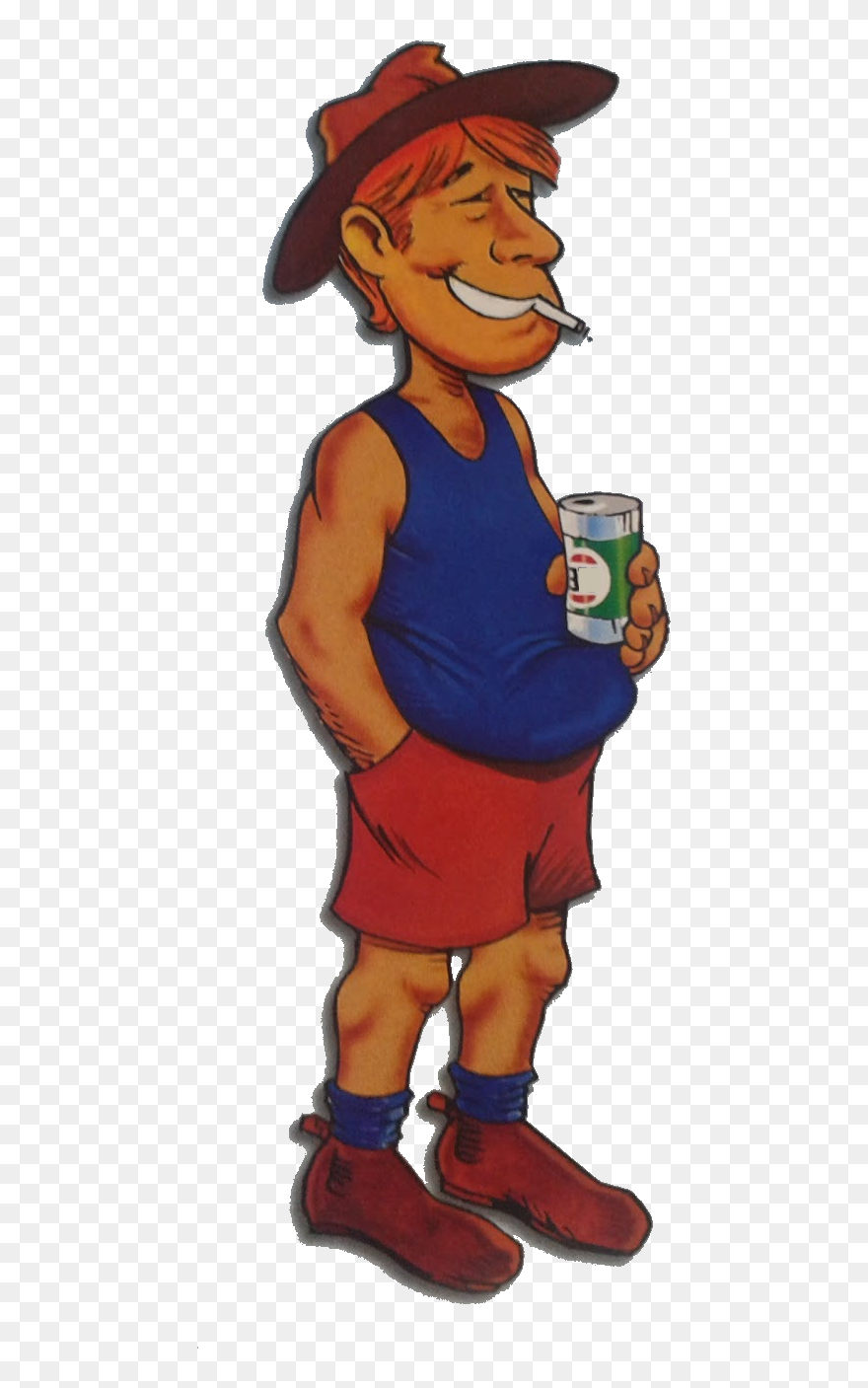 Aussie Bloke Clipart - Png Download