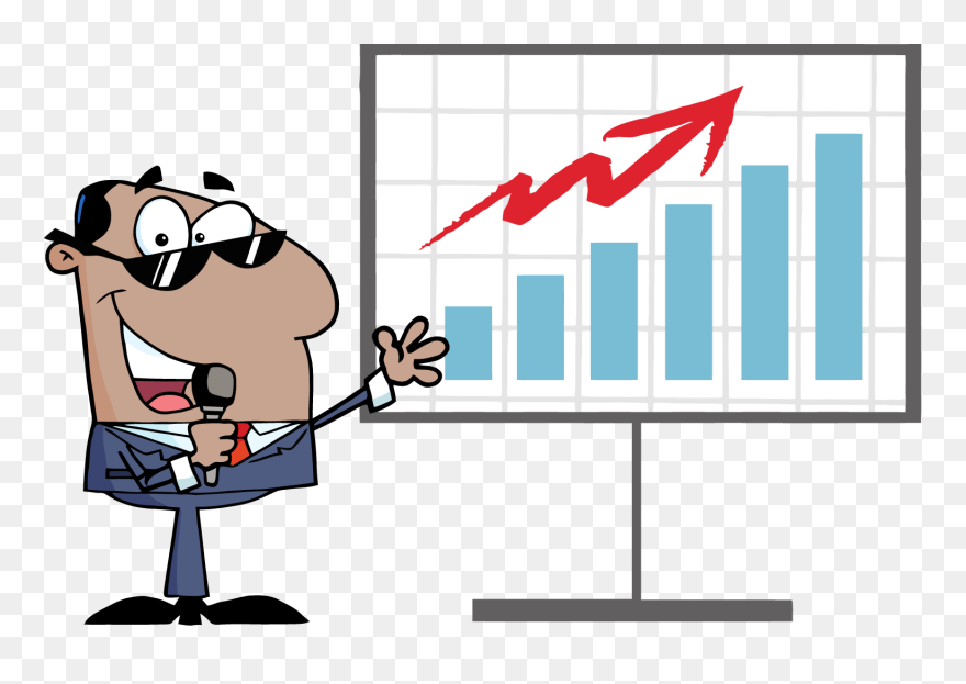 Png Cartoon Businessman Talking Profits - Cartoon Pictures Of Result Clipart