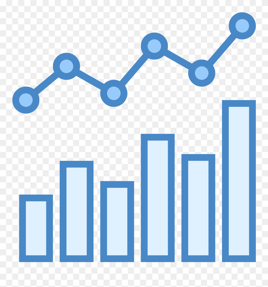 Clip Charts Personal - Chart Icon Blue - Png Download