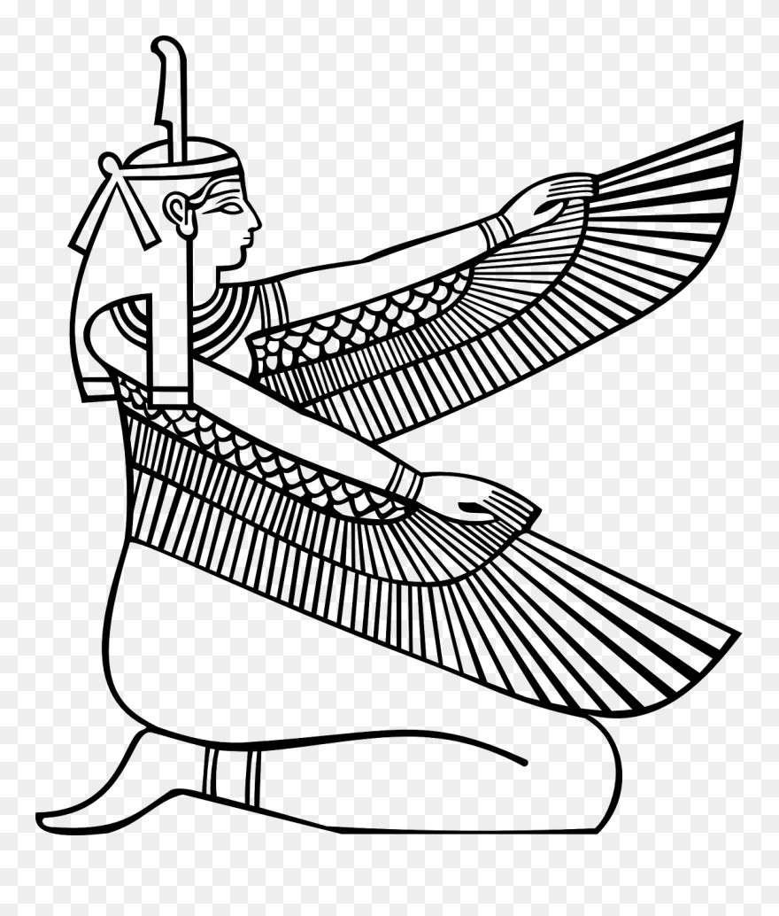 Maat Egyptian Goddess Clipart