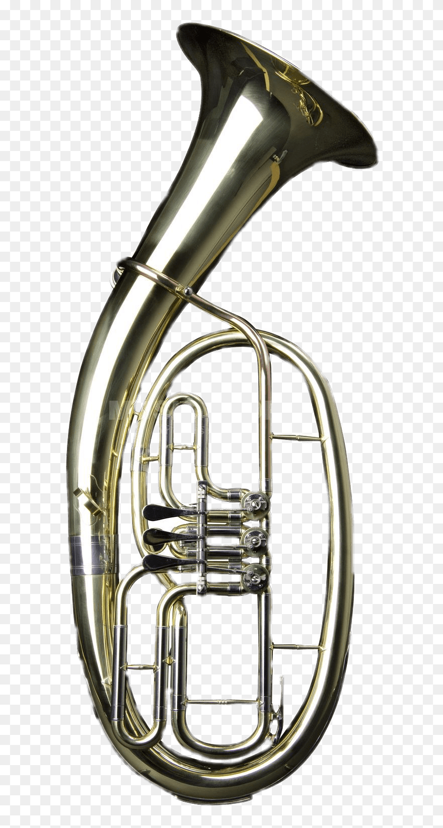 Brass Tenor Horn Transparent - Tenor Horn Clipart