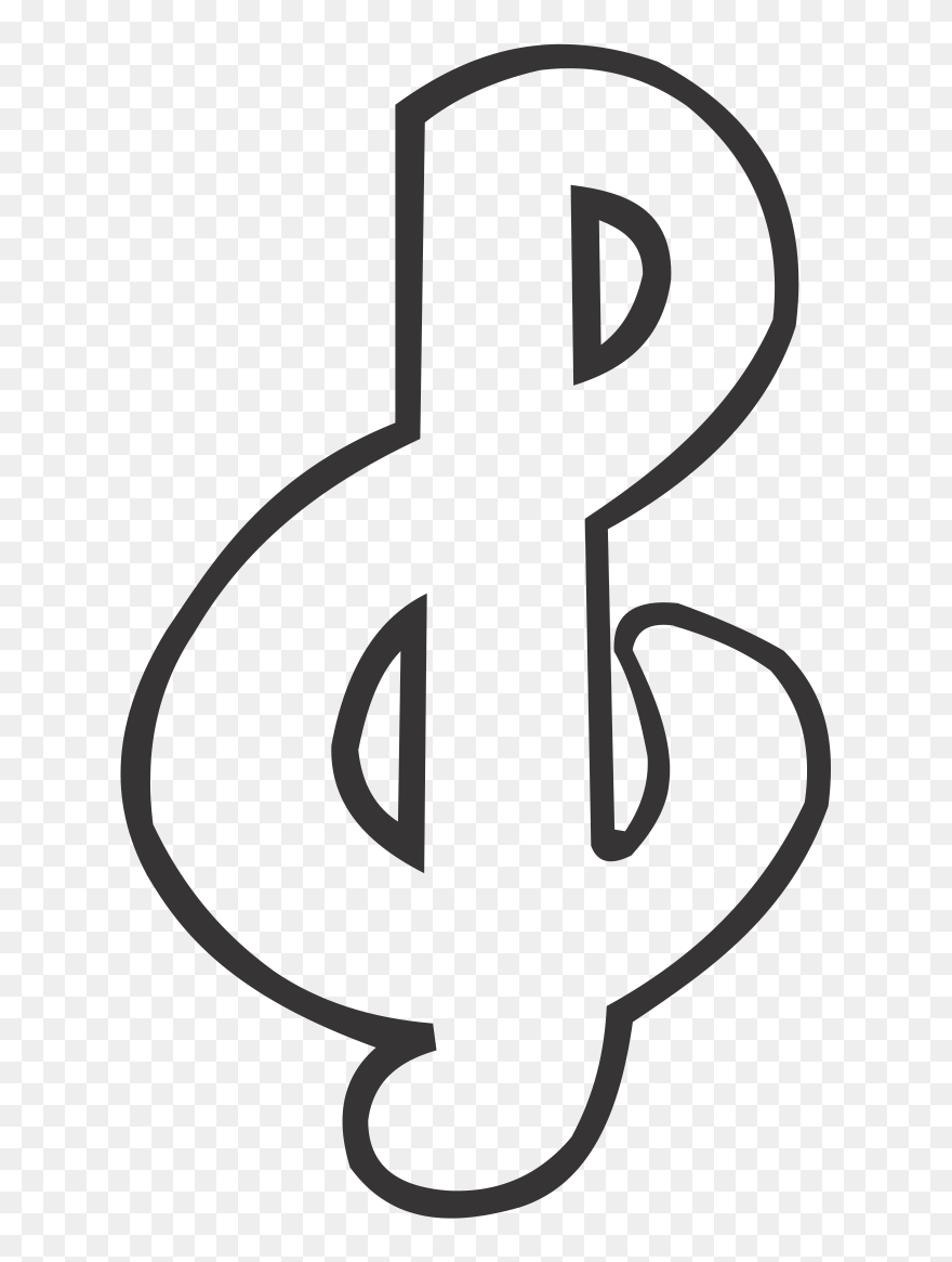 Treble Clef - Clef Clipart