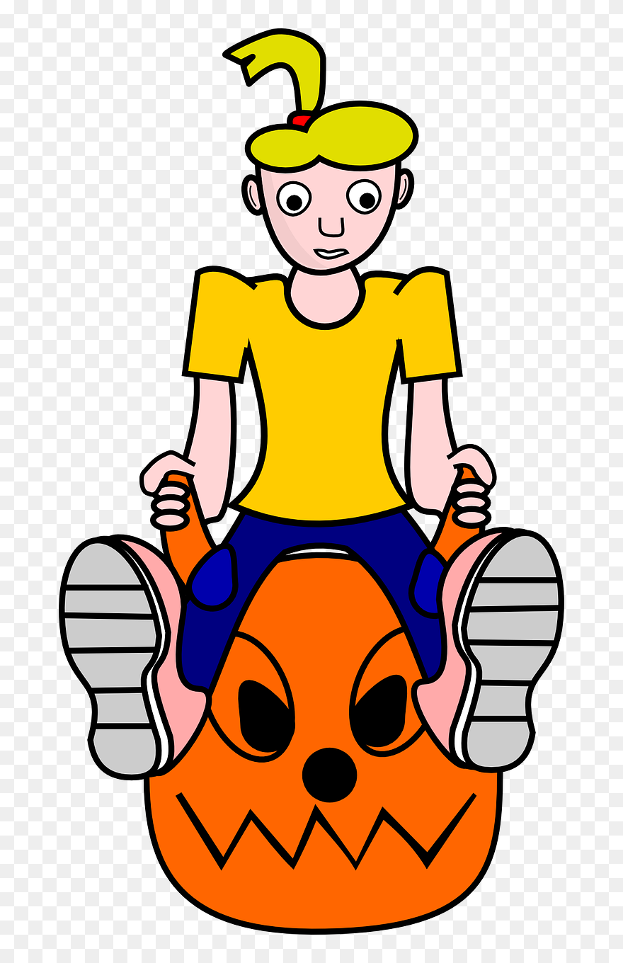 Space Hopper Girl Clipart - Clip Art - Png Download