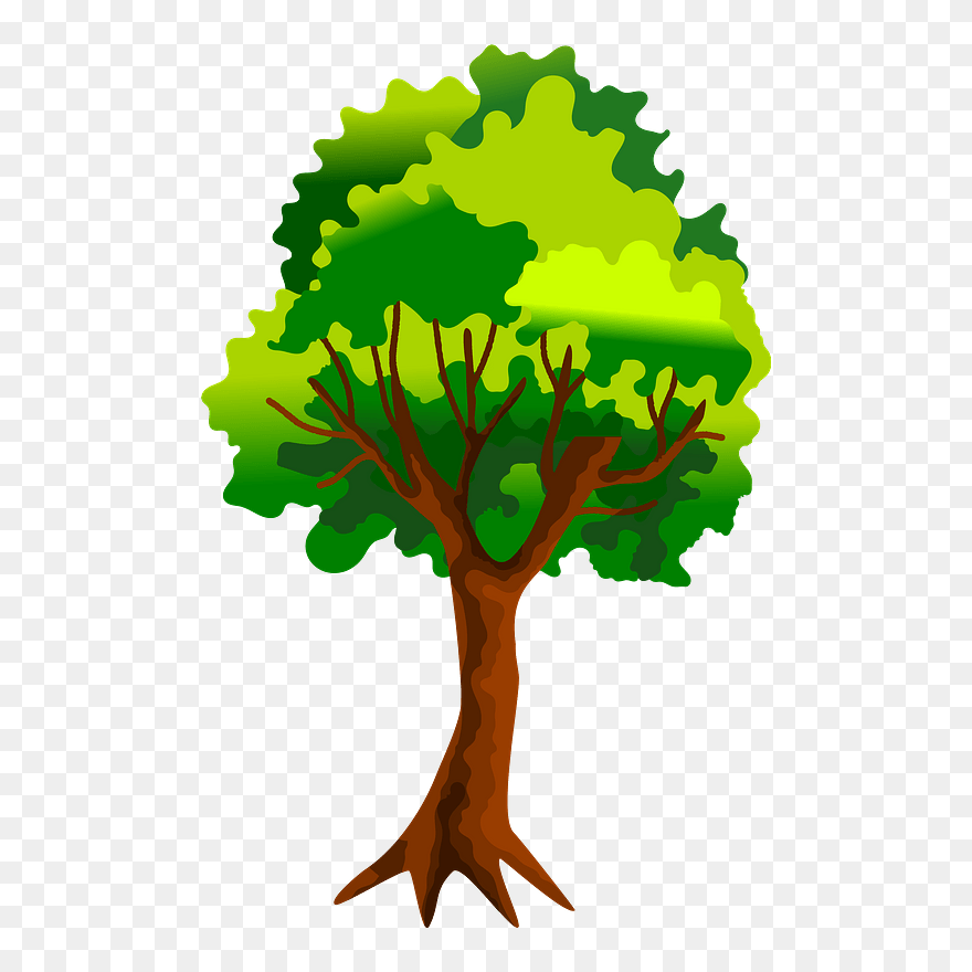 Tree 02042019 Clipart - Orange Tree Clipart - Png Download