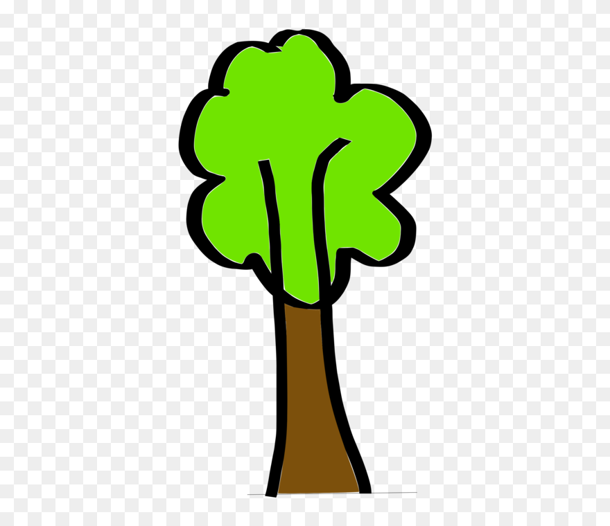 Plant,flower,leaf - Simple Tree Clipart - Png Download