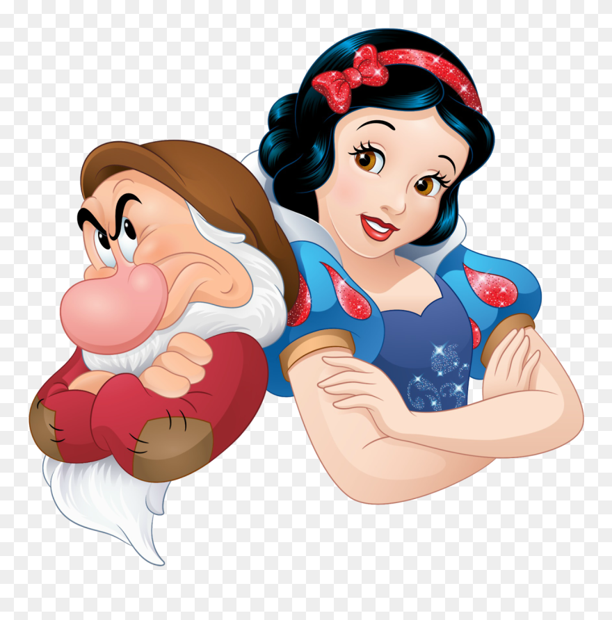 Snow White X Grumpy Clipart