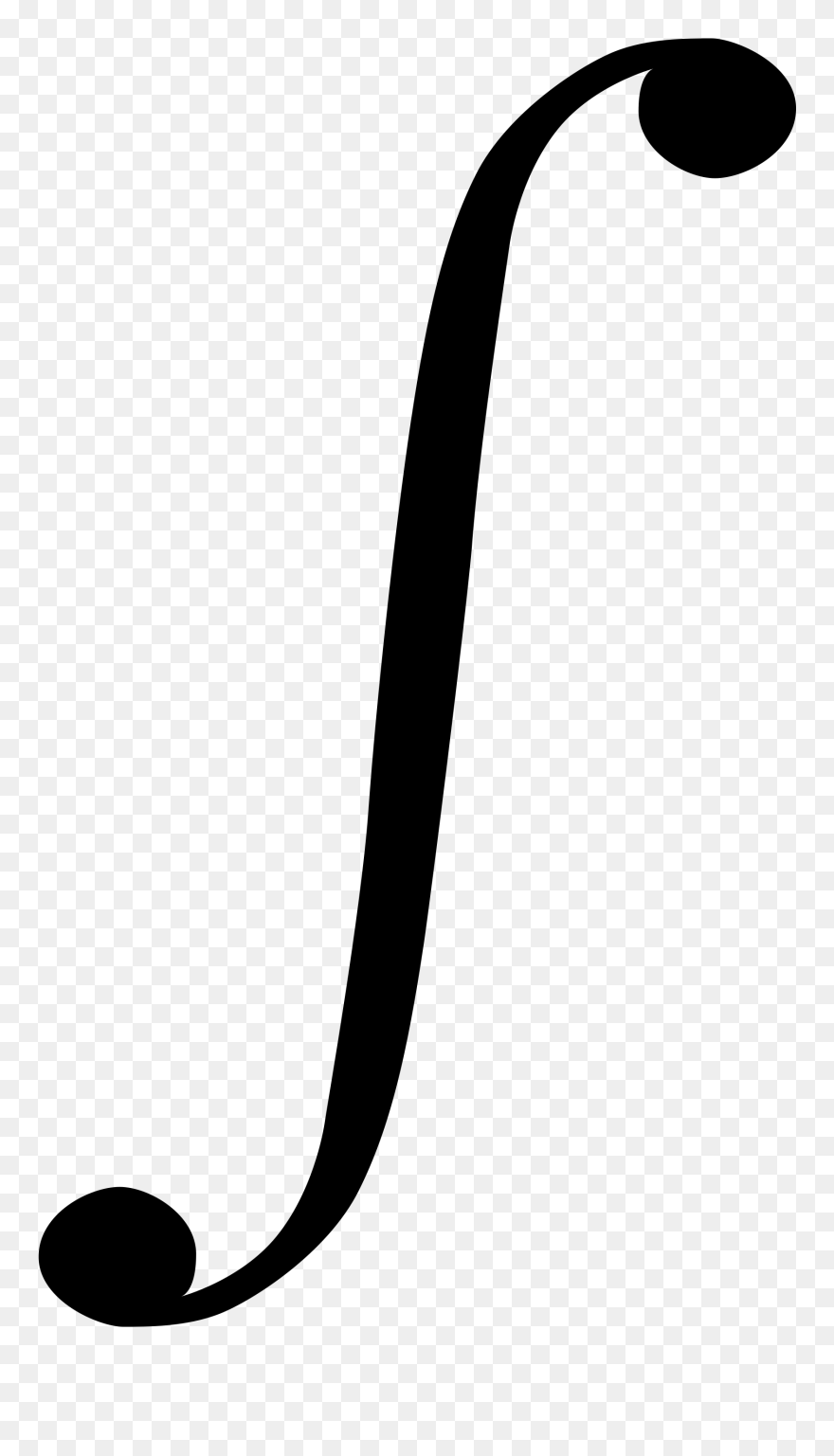 Math Clipart Calculus - Integral Symbol - Png Download