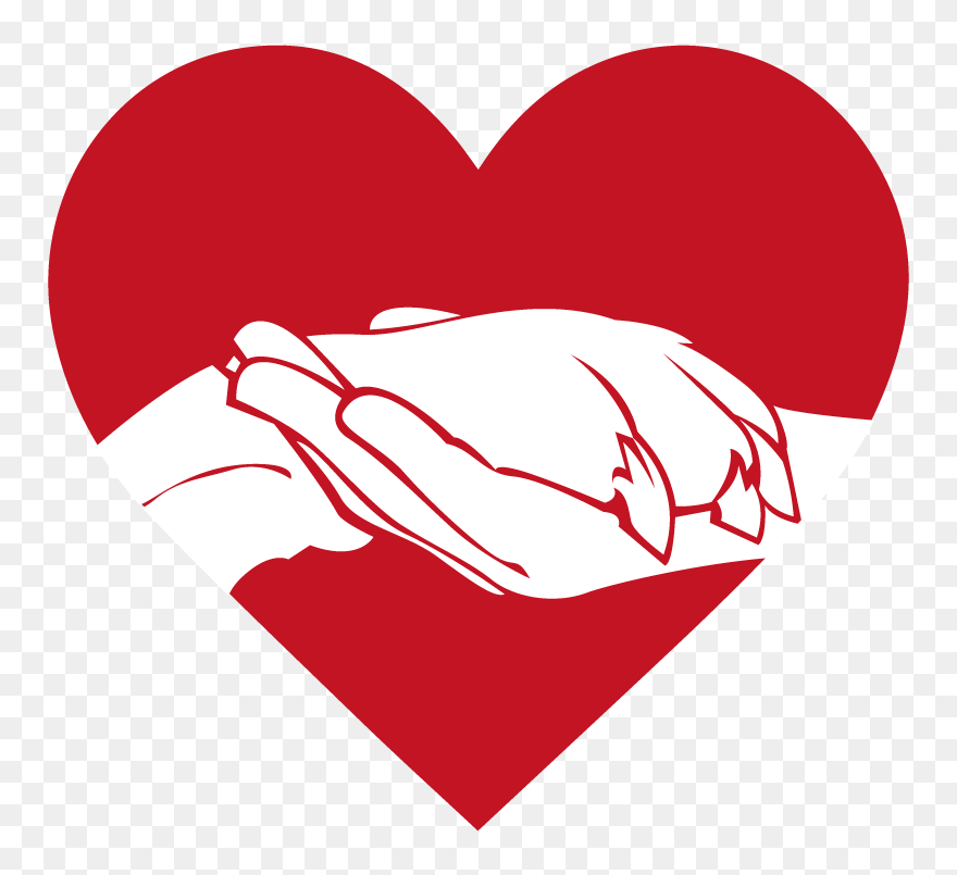 Paw In A Hand Above The Heart - Whitechapel Station Clipart