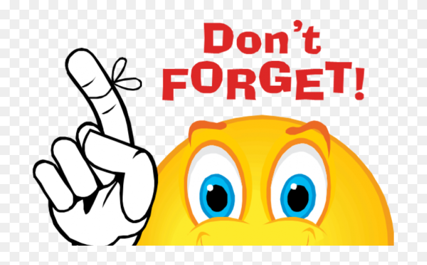 Procedure - Don T Forget Reminder Clipart
