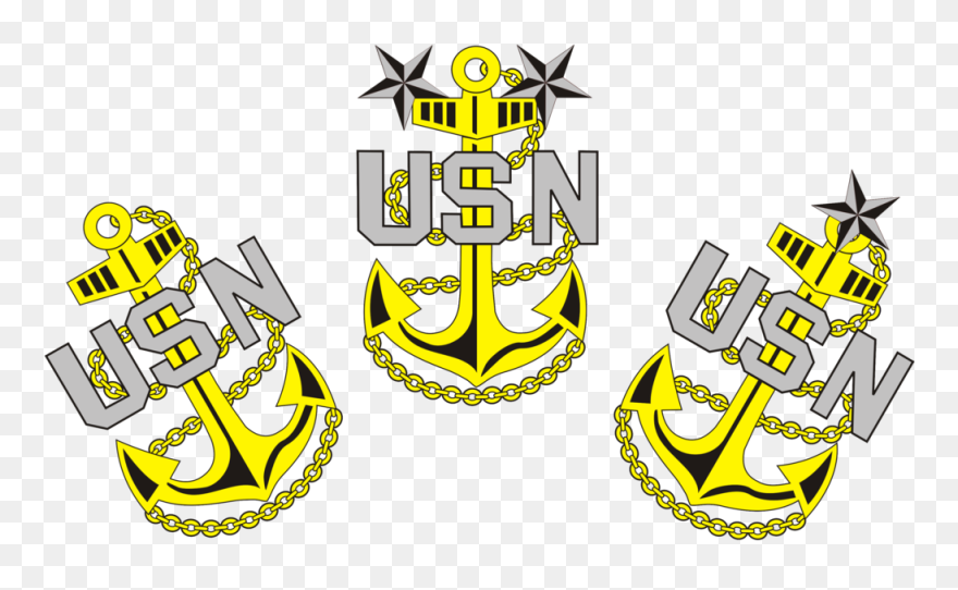 Navy Chief Anchors Clipart 1 - Us Navy Chief Anchors - Png Download