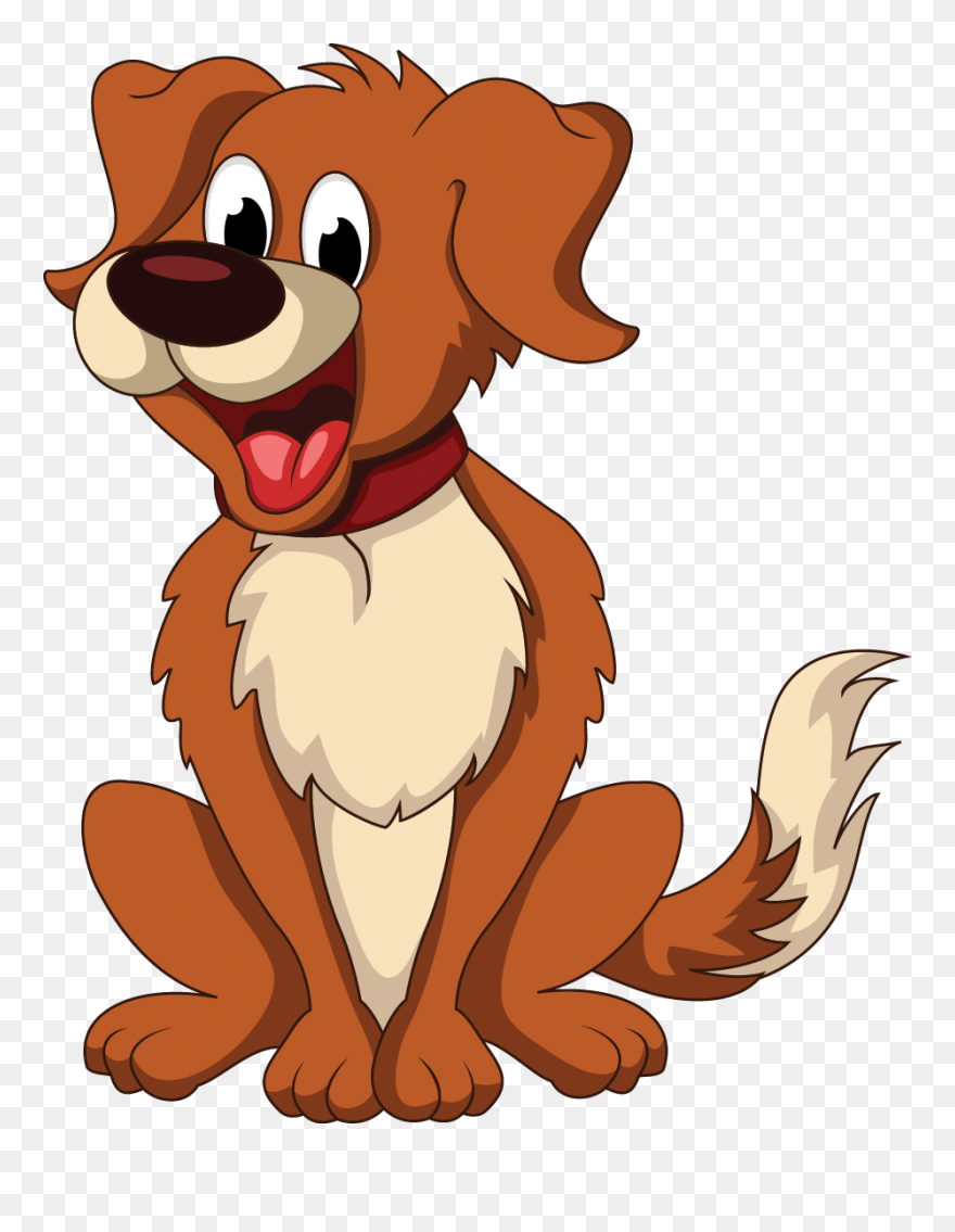 Sitting Dog Cartoon Clipart