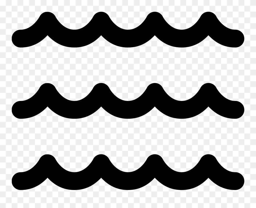 Water Wave Icon Png - Waves Free Icon Clipart