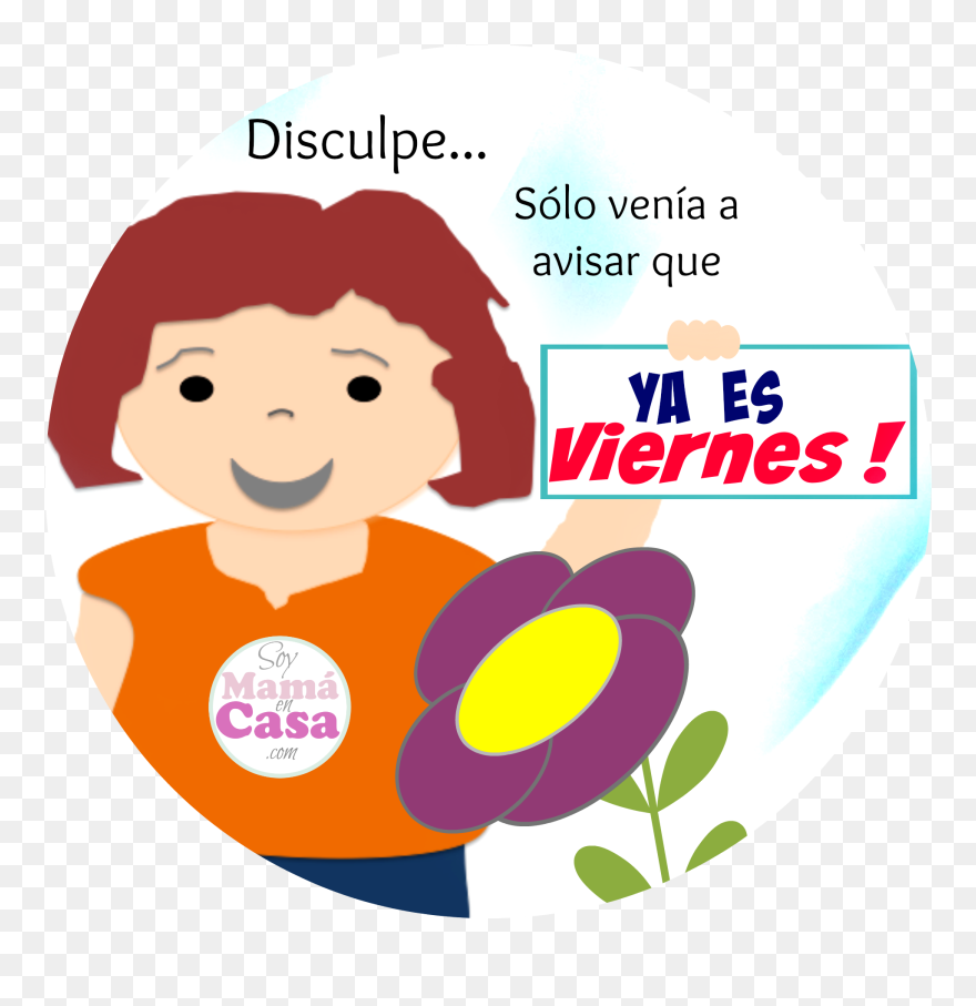 Transparent Friday Clipart - Disculpe Saludo - Png Download