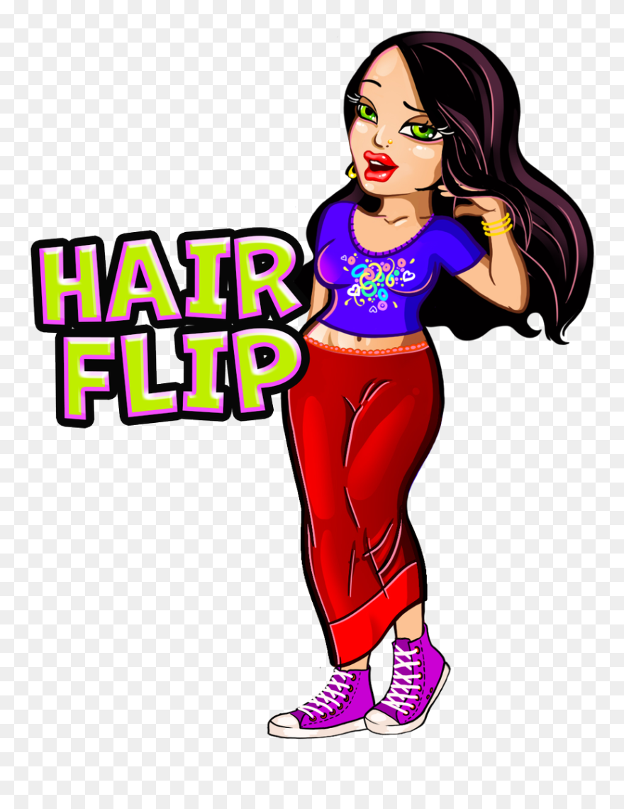 Brown Hair Hair Flip Emoji Clipart