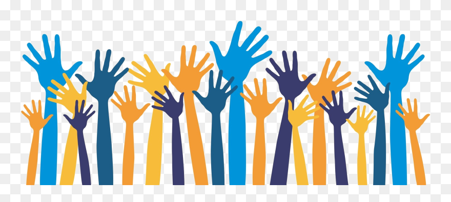 Raised Hands Vector Png Clipart