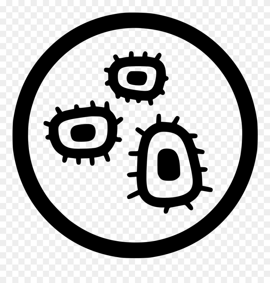Virus Transparent Microscopic - Microscope Cell Icon Png Clipart