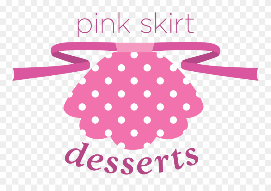 Pink Skit Desserts Logo - Polka Dot Clipart