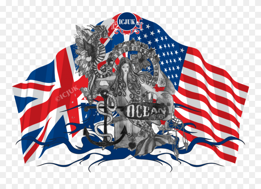 Transparent Distressed American Flag Clipart - Rule Britannia - Png Download