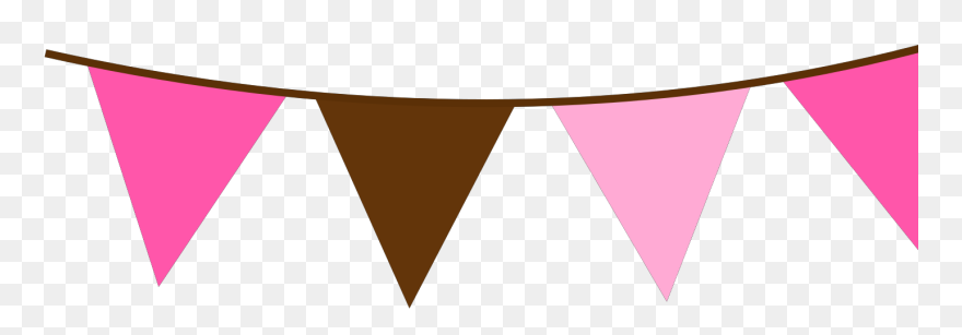 Pink Flag Banner Png Clipart