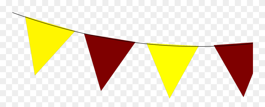 Red And Yellow Banderitas Clipart
