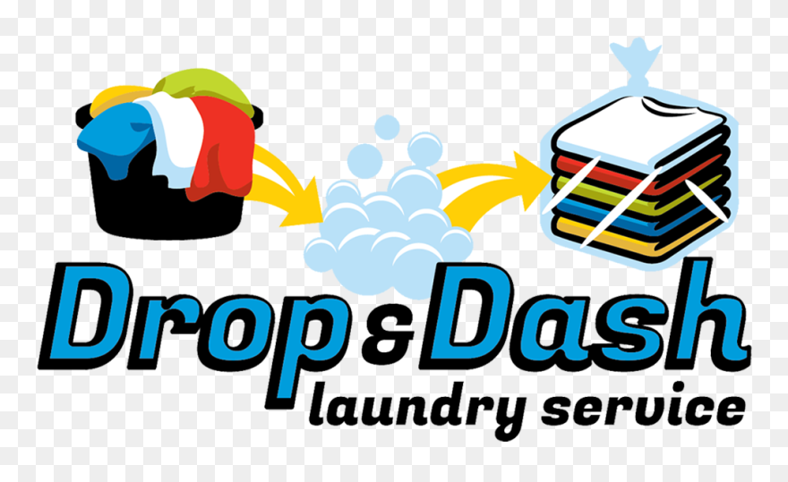 Drop & Dash Laundry Service Clipart