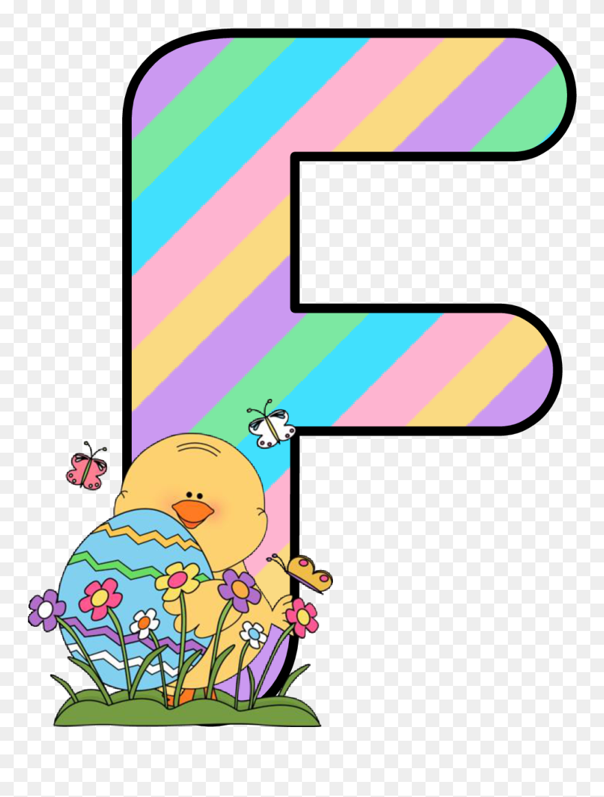 Alfabeto Easter De Kidsparkz Holiday Fonts Clipart