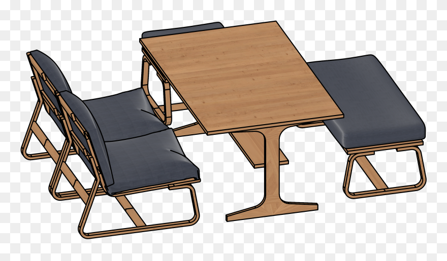 Dining Table Perspective View Png Clipart - Clip Art Transparent Png