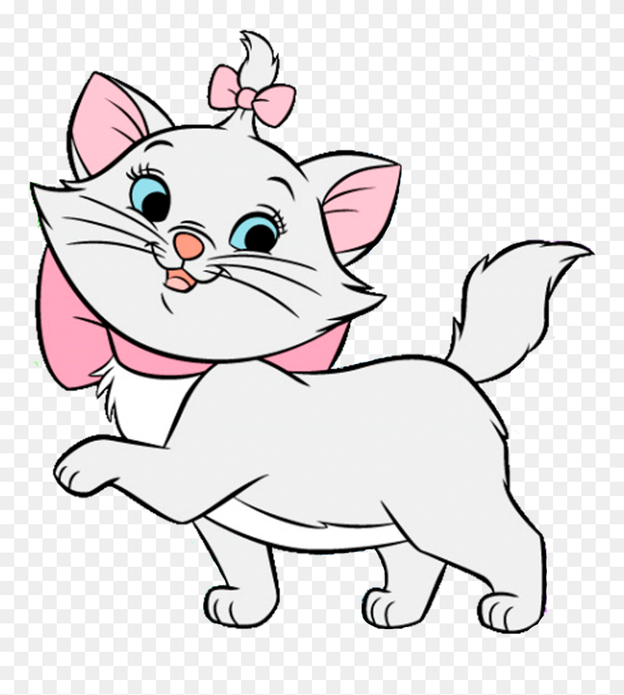 Library Of Disney Cat Clip Art Royalty Free Png Files - Kitten Coloring Pages Transparent Png