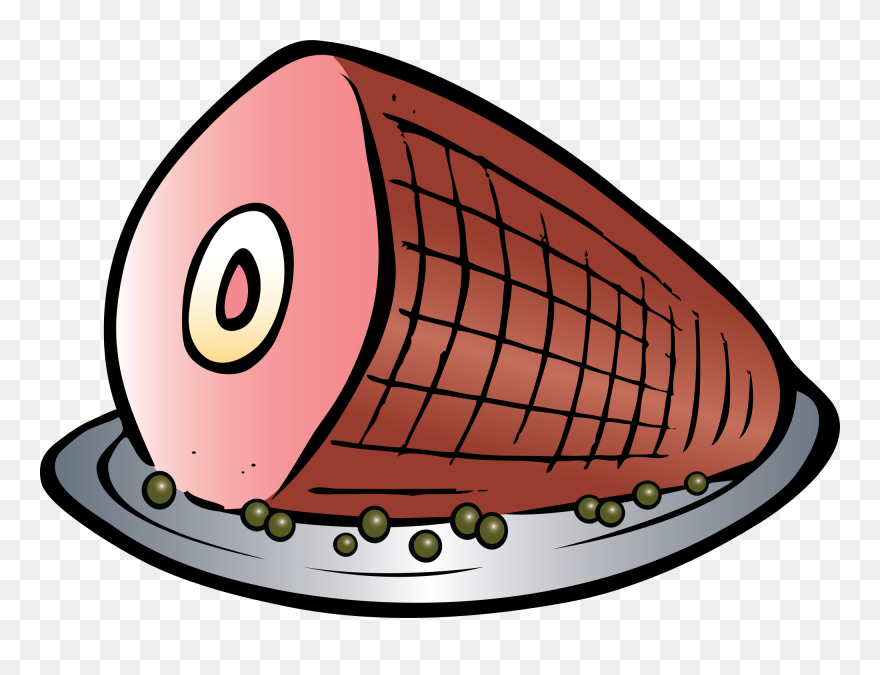Christmas Ham Clipart - Ham Clipart Transparent - Png Download
