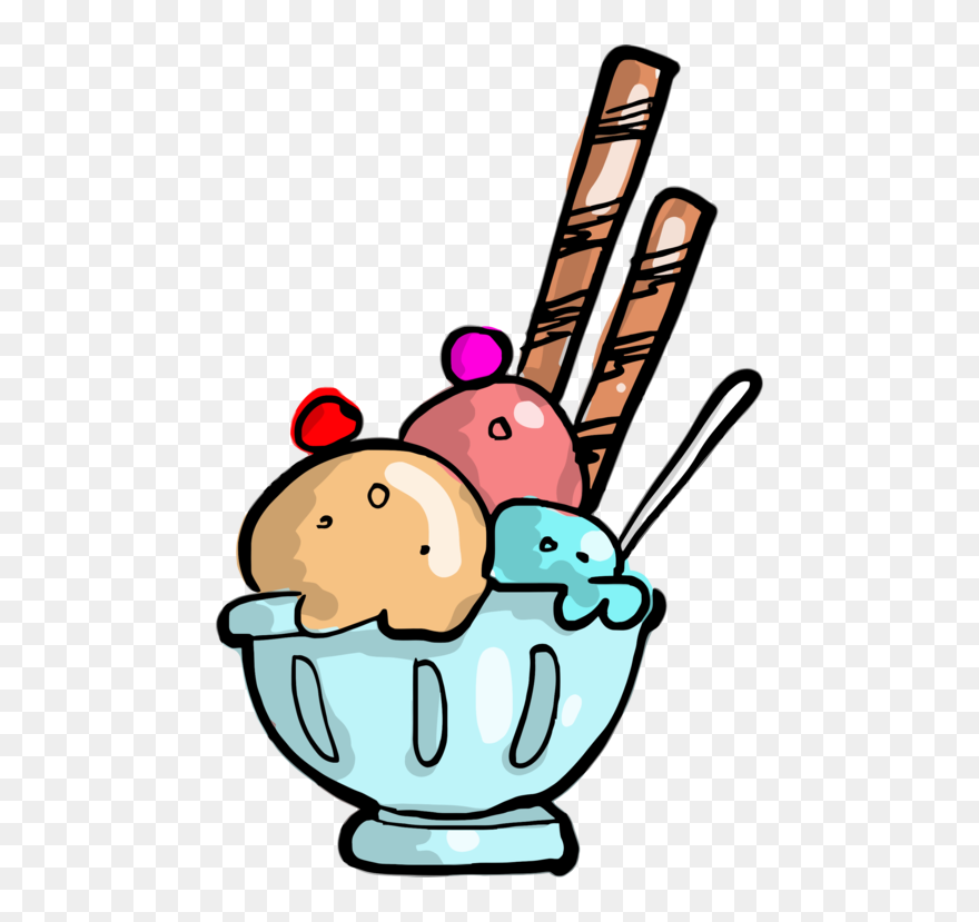 Food,artwork,drawing - Cartoon Ice Cream Drawing Clipart
