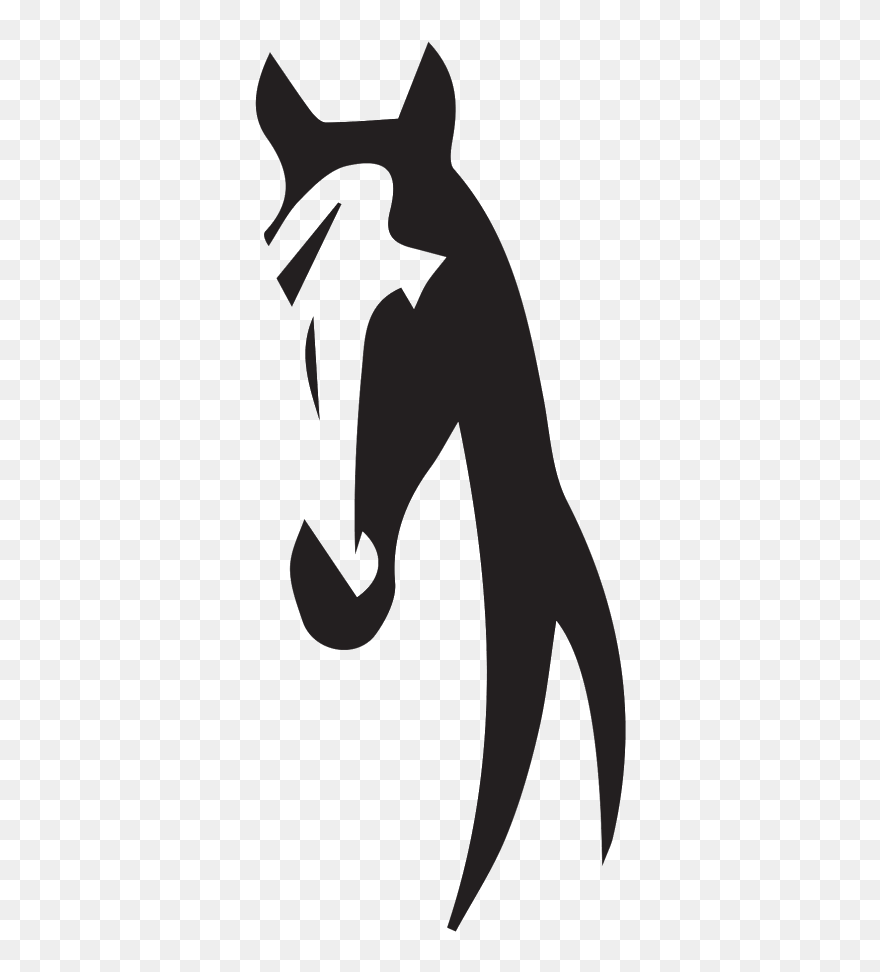 Cat Logo Canidae Dog Silhouette - Transparent Horse Head Silhouette Clipart