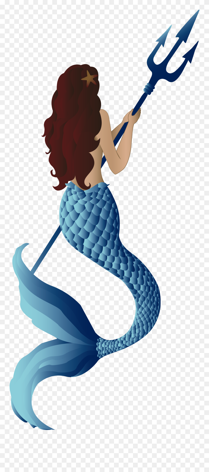 Mermaid Trident Clipart