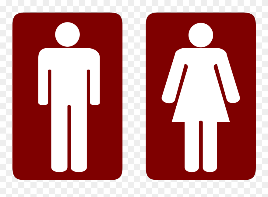 Male And Female Toilet Signs Clipart