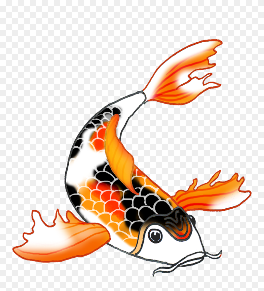 Koi Fish Clipart - Png Download