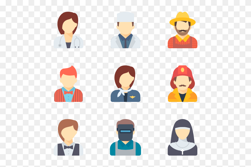122443 Color Professions Avatars - People Icon Color Png Clipart