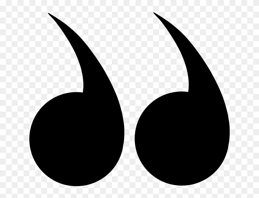Quotation Marks - Crescent Clipart