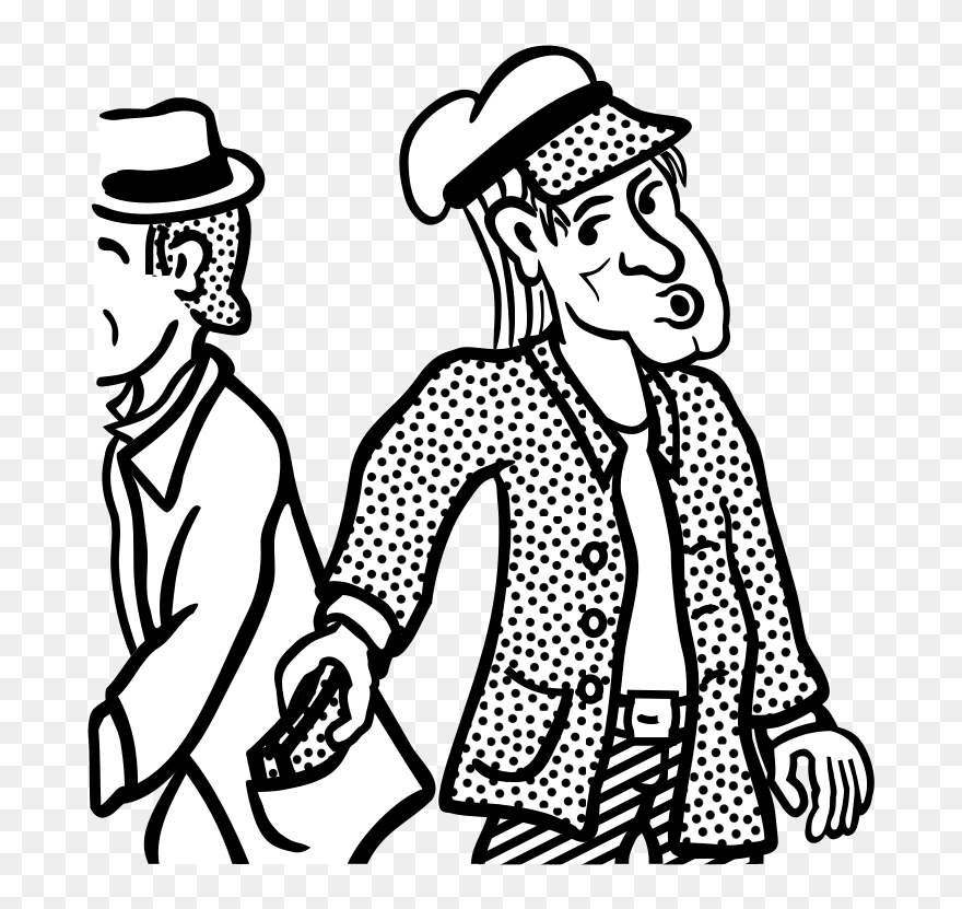 Thief - Lineart - Pick Pocket Clipart Black And White - Png Download