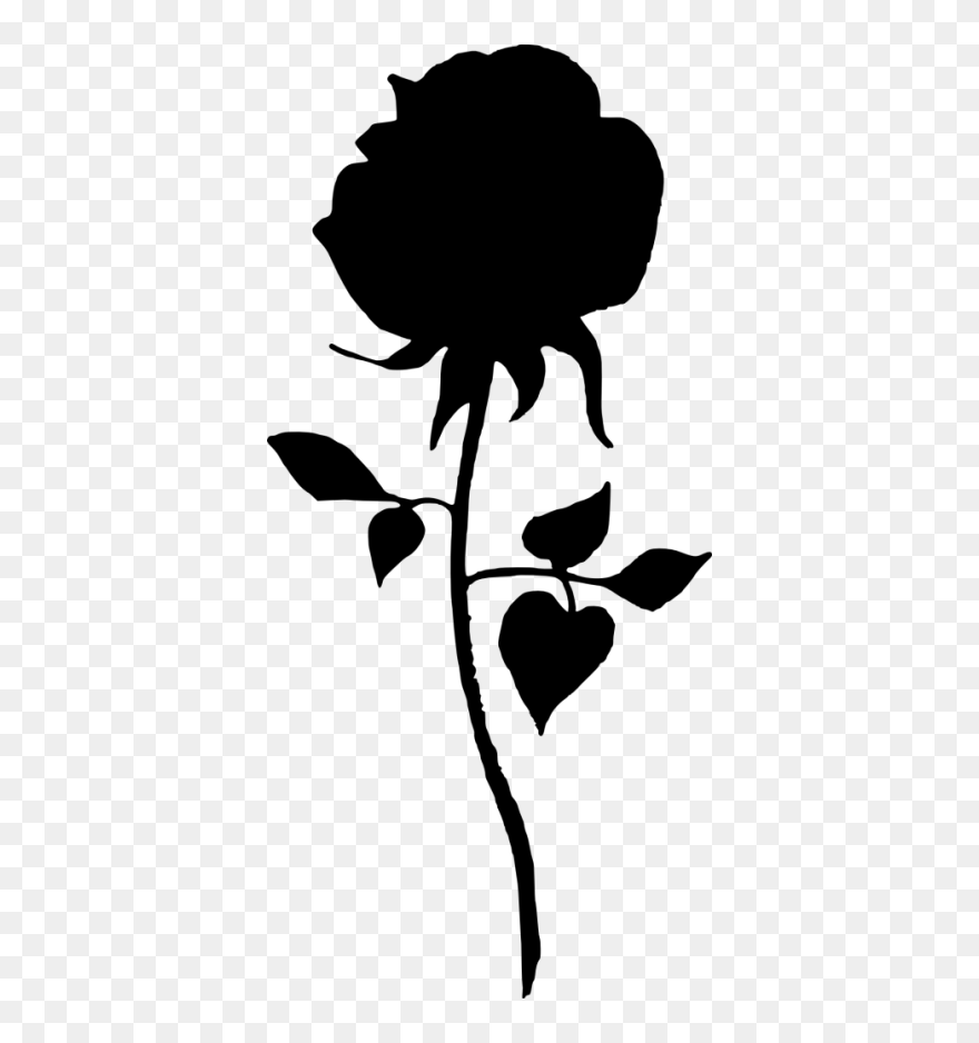 Black Rose Transparent Background Clipart