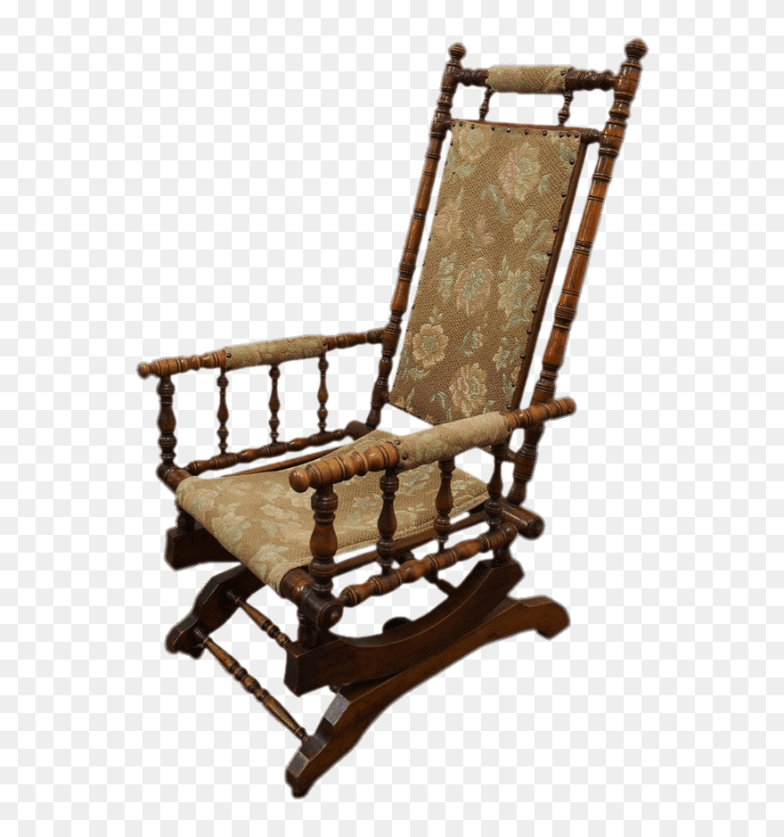 Antique Rocking Chair Clip Arts - Transparent Background Rocking Chair Png