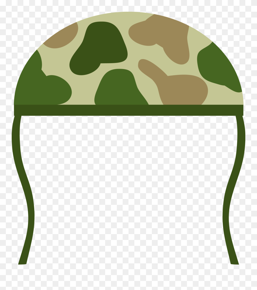 Camouflage Clipart Transparent - Army Helmet Clip Art - Png Download