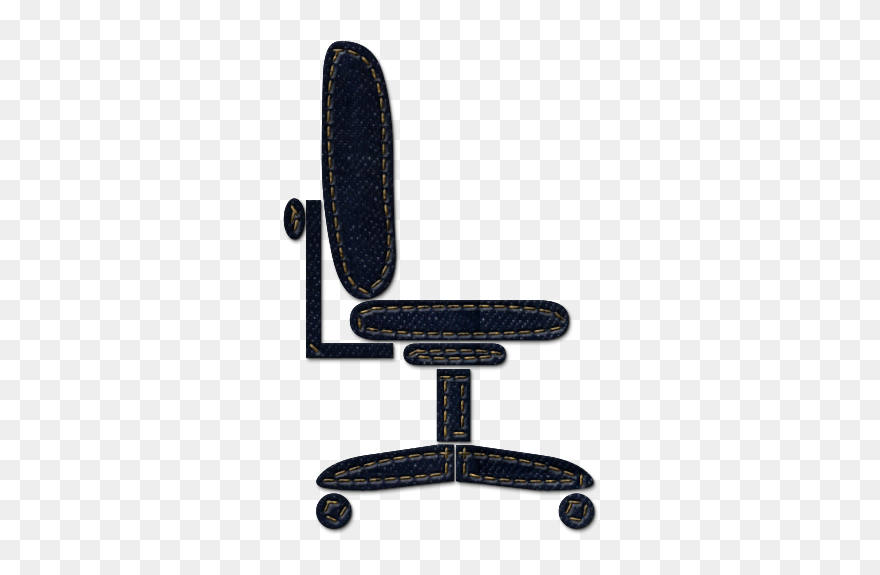 Chair Clipart Desk Chair - Black And White Office Chair Clip Art - Png Download
