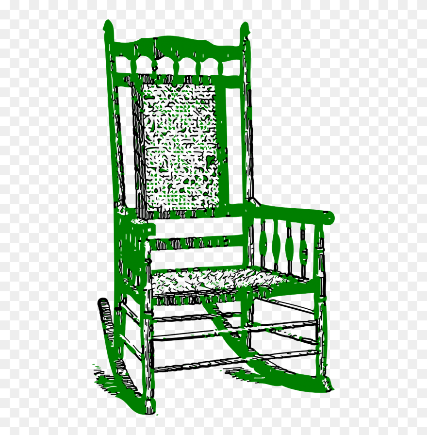 Rocking Chair Furniture - Worry Is Like A Rocking Chair Quote Clipart