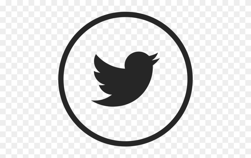 Twitter Logo Monochrome Png - Black And White Twitter Logo Png Clipart