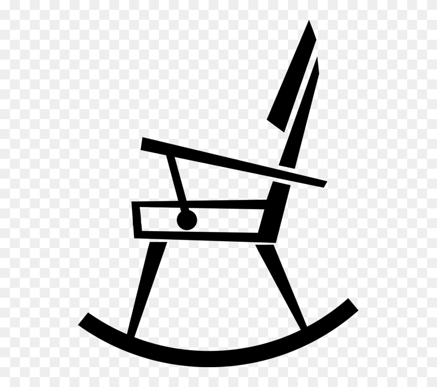 Vector Illustration Of Gentle Motion Rocking Chair Clipart